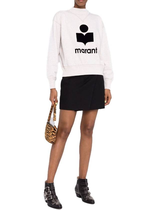 Moby Logo Print Sweatshirt Ecru - ISABEL MARANT - BALAAN 3