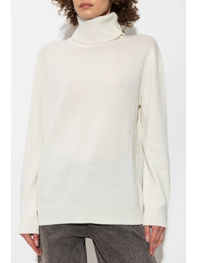 Fabiana Filippi Cashmere Turtleneck, Women's, Cream - FABIANA FILIPPI - BALAAN 3