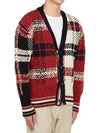 Donegal Tartan Check Cardigan - THOM BROWNE - BALAAN 5