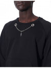 Black Thunderbolt Chain Sweatshirt - NEIL BARRETT - BALAAN 8