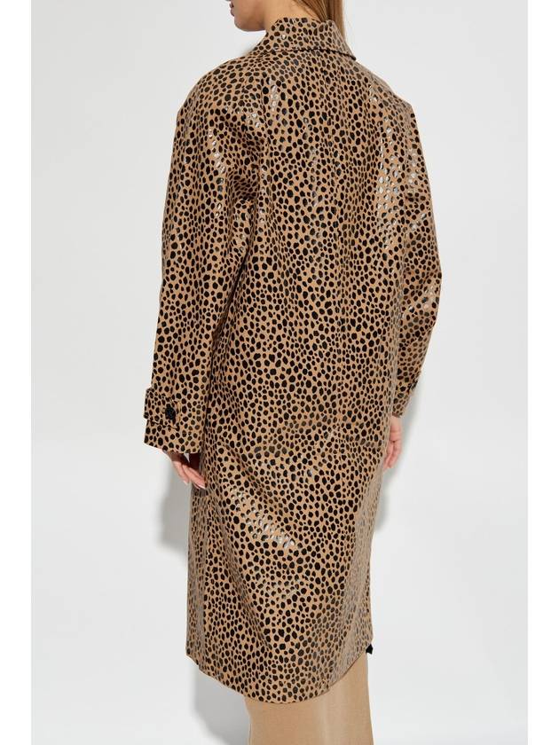 Michael Michael Kors Animal Print Coat, Women's, Beige - MICHAEL KORS - BALAAN 4