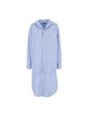 BB Classic Layered Shirt Midi Dress Light Blue - BALENCIAGA - BALAAN 2