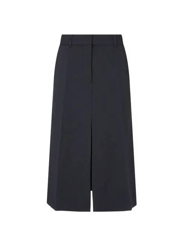 Wool blend slit skirt black - STELLA MCCARTNEY - BALAAN 1