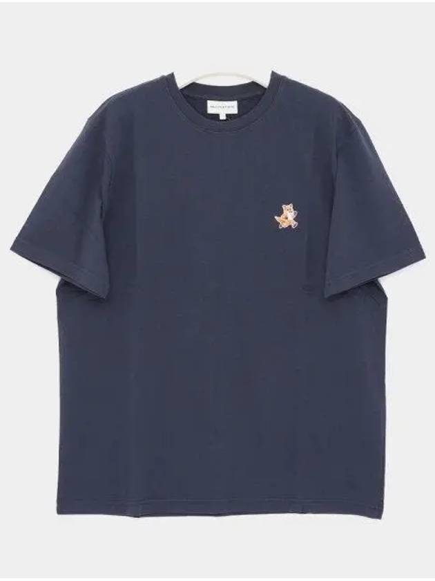 Speedy Fox Patch Short Sleeve Men s T Shirt MM00125KJ0008 P476 1043463 - MAISON KITSUNE - BALAAN 1