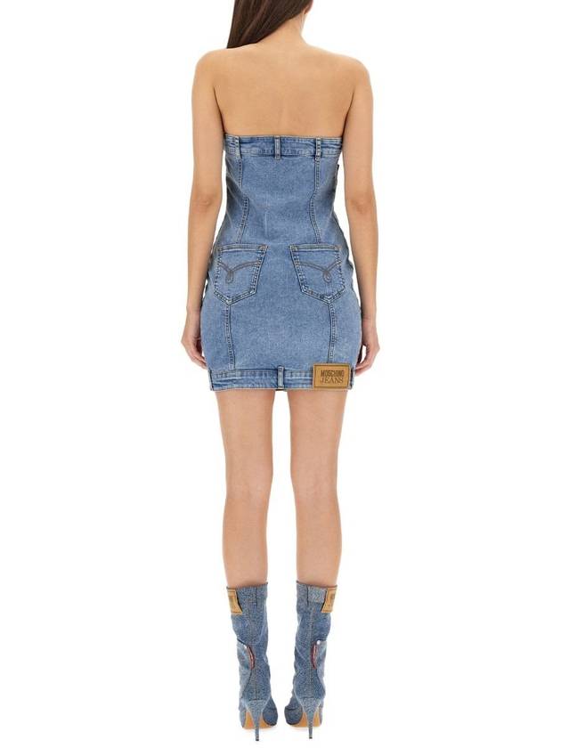 23 fw Denim Dress 040782381295 B0040439140 - MOSCHINO - BALAAN 4