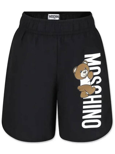 Kids Bear Printing Short Pants HUL01D LKA02 60100 - MOSCHINO - BALAAN 1