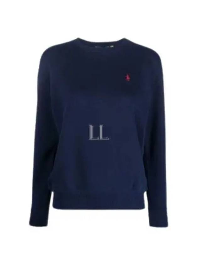 Embroidered Logo Pony Sweatshirt Navy - POLO RALPH LAUREN - BALAAN 2