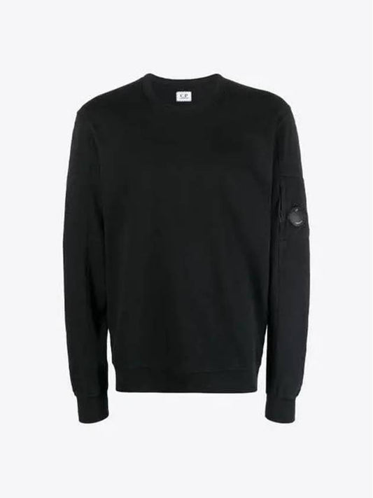 Light Fleece Sweatshirt Black - CP COMPANY - BALAAN 2