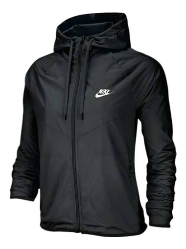 Women's Windrunner Windbreaker Black - NIKE - BALAAN 1