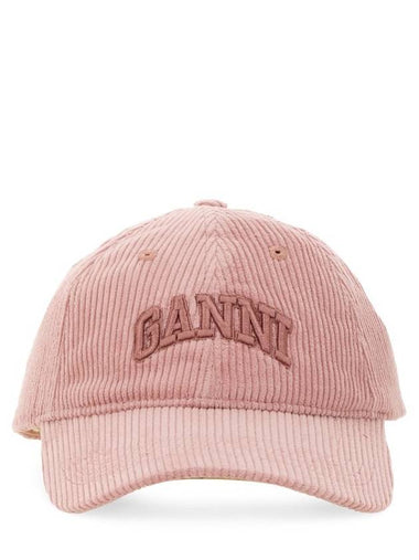 BASEBALL HAT WITH LOGO - GANNI - BALAAN 1