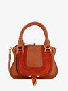 Leather Suede Engrave Logo Hand Tote Bag Brown - CHLOE - BALAAN 1