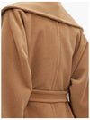 Rienza Cashmere Belt Single Coat Camel - MAX MARA - BALAAN.