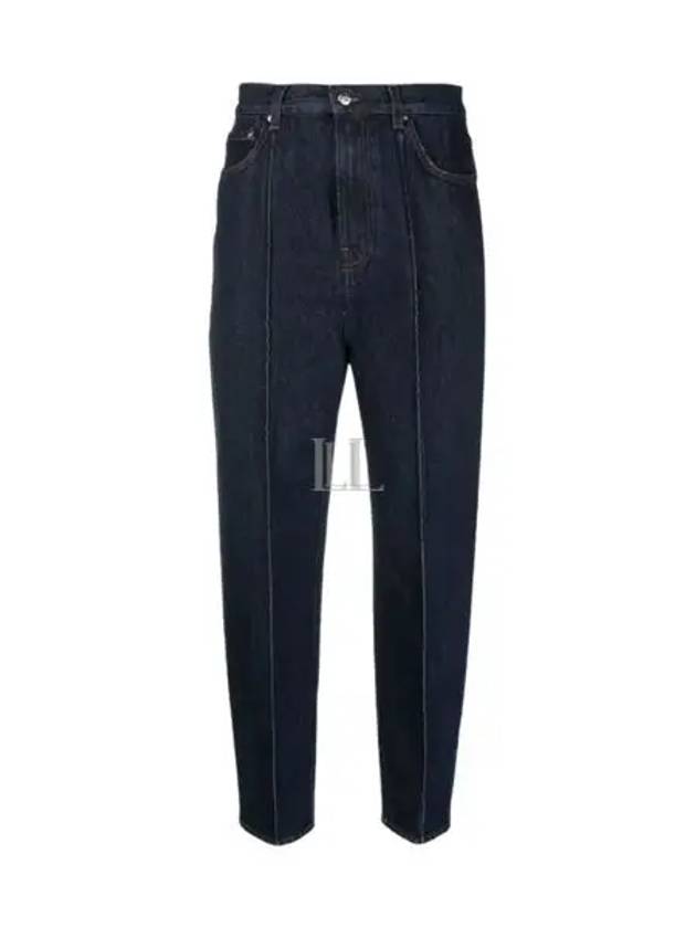 Women s Straight Jeans High rise Navy Blue - TOTEME - BALAAN 2