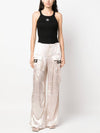 Women's Viscose Shiny Cargo Pants Beige - FENDI - BALAAN 2