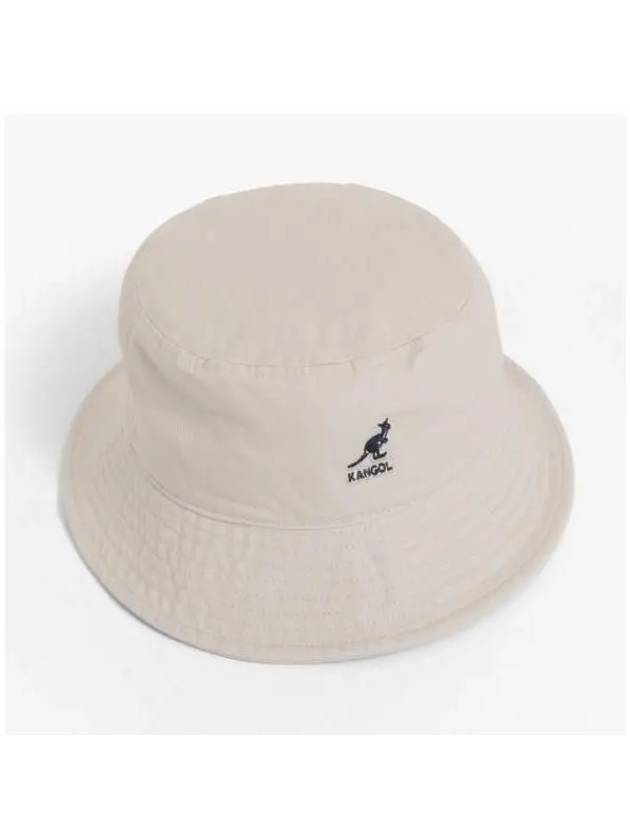 K4224HT KHAKI Washed Bucket Hat - KANGOL - BALAAN 5