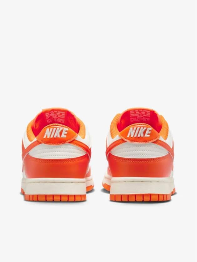 Dunk Retro Low Top Sneakers Pale Ivory Safety Orange - NIKE - BALAAN 7