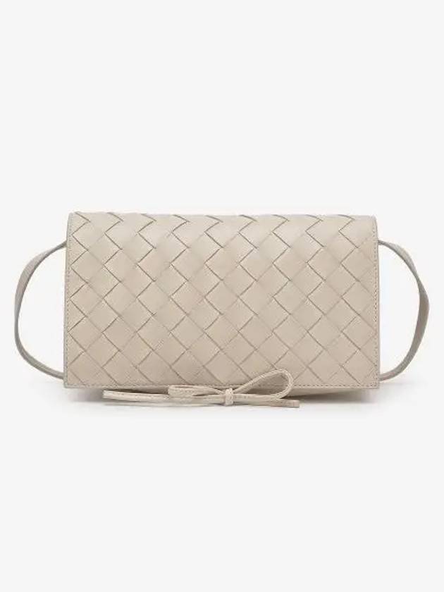 Intrecciato Mini Cross Bag Chalk - BOTTEGA VENETA - BALAAN 2