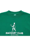 Racquet Club Crew Neck Sweatshirt RACQUET CLUB CREWNECK GRASS WHITE - SPORTY & RICH - BALAAN 3