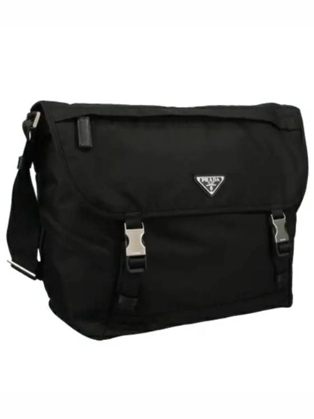 Re-Nylon Saffiano Shoulder Bag Black - PRADA - BALAAN 3