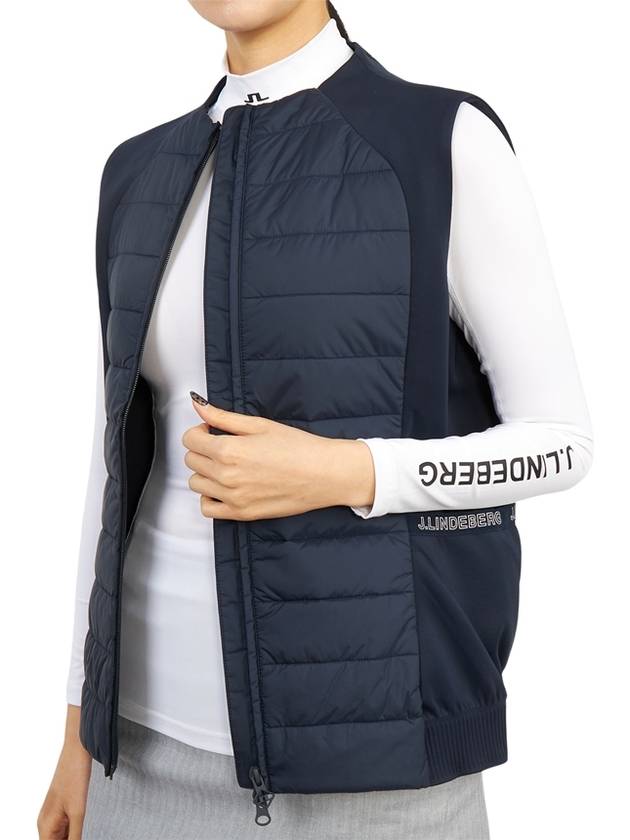 Women's Keisha Golf Padded Vest Navy - J.LINDEBERG - BALAAN 7