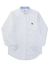 Men's Logo Patch Long Sleeve Shirt White - PAUL SMITH - BALAAN 4