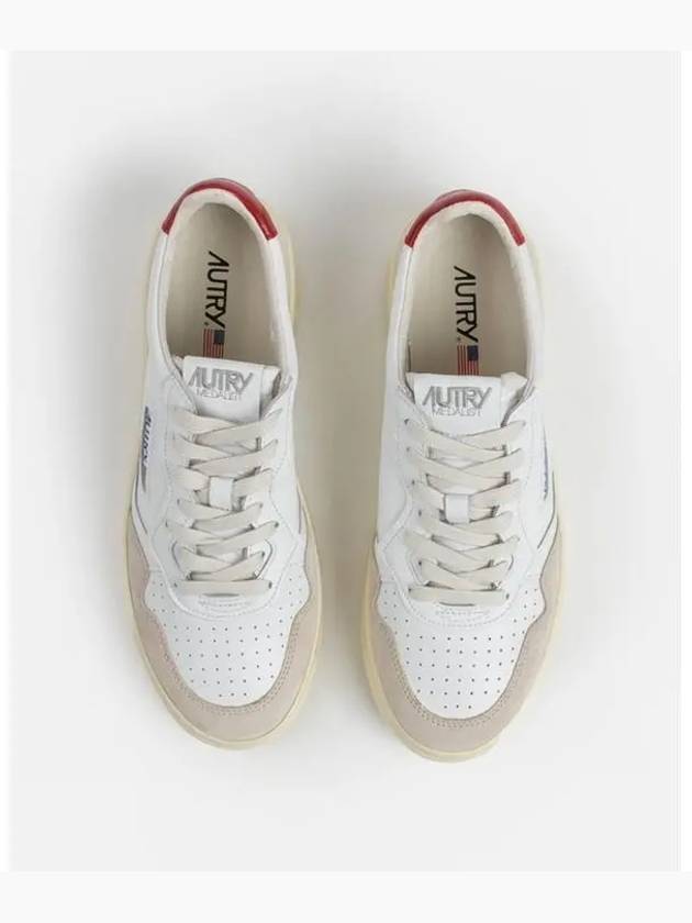 Medalist Low Top Sneakers Red White - AUTRY - BALAAN 4