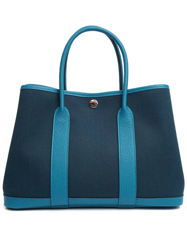 Garden Party 30 Tote Bag Blue - HERMES - BALAAN 3