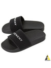 Rubber Flat Sandal Slippers Black - GIVENCHY - BALAAN 2