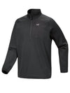 Delta Half-Zip Neck Long Sleeve T-Shirt Black - ARC'TERYX - BALAAN 2