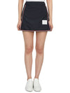 Women's Military Ripstop Framing Mini A-Line Skirt Navy - THOM BROWNE - BALAAN 4