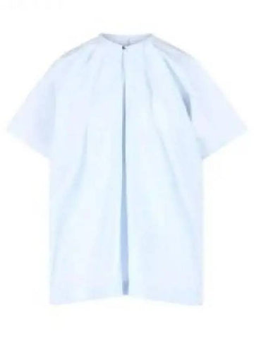 TO1061 LF1016 Women s Blouse Short Sleeve Light Blue 1258130 - LEMAIRE - BALAAN 1