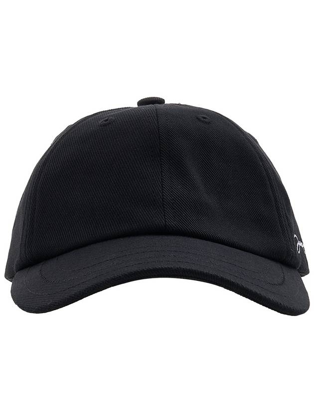 Women's Side Logo Embroidered Ball Cap Black - JACQUEMUS - BALAAN.