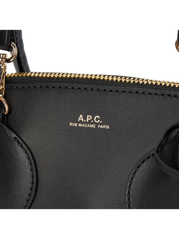 Emma Small Leather Tote Bag Black - A.P.C. - BALAAN 8