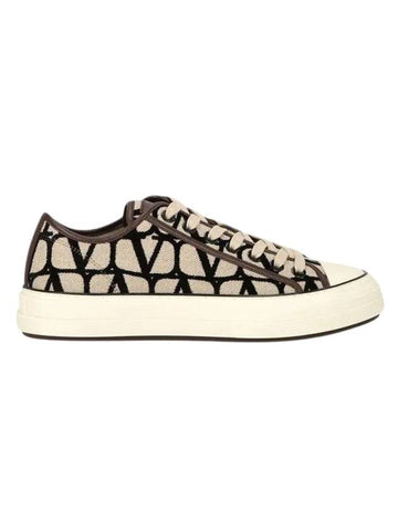 Toile Iconographe Low Top Sneakers Ivory - VALENTINO - BALAAN 1