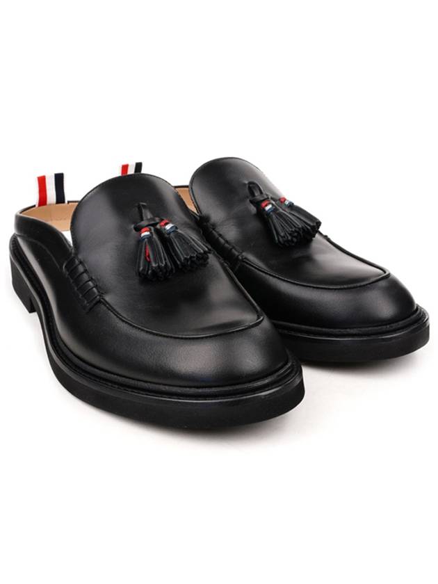 Men's Three Stripes Tab Tassel Bloafers Black - THOM BROWNE - BALAAN 2