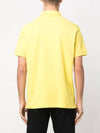 Men's Logo Patch Cotton Polo Shirt Yellow - STONE ISLAND - BALAAN 5