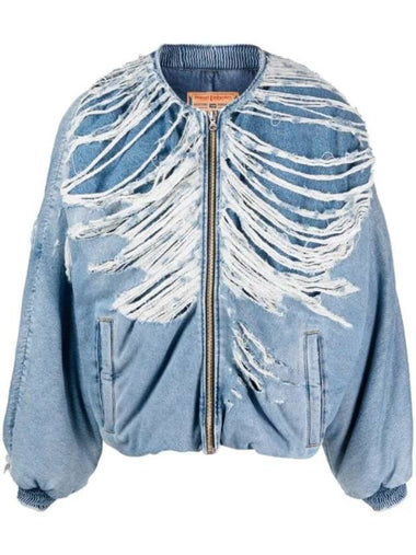 Men's D-Day-C Denim Jacket Light Blue - DIESEL - BALAAN 1