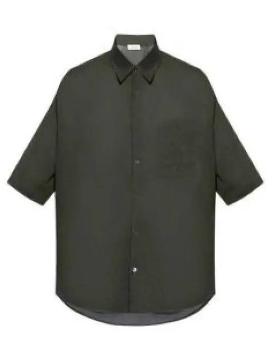 Cotton Short Sleeve Shirt Grey - LEMAIRE - BALAAN 2