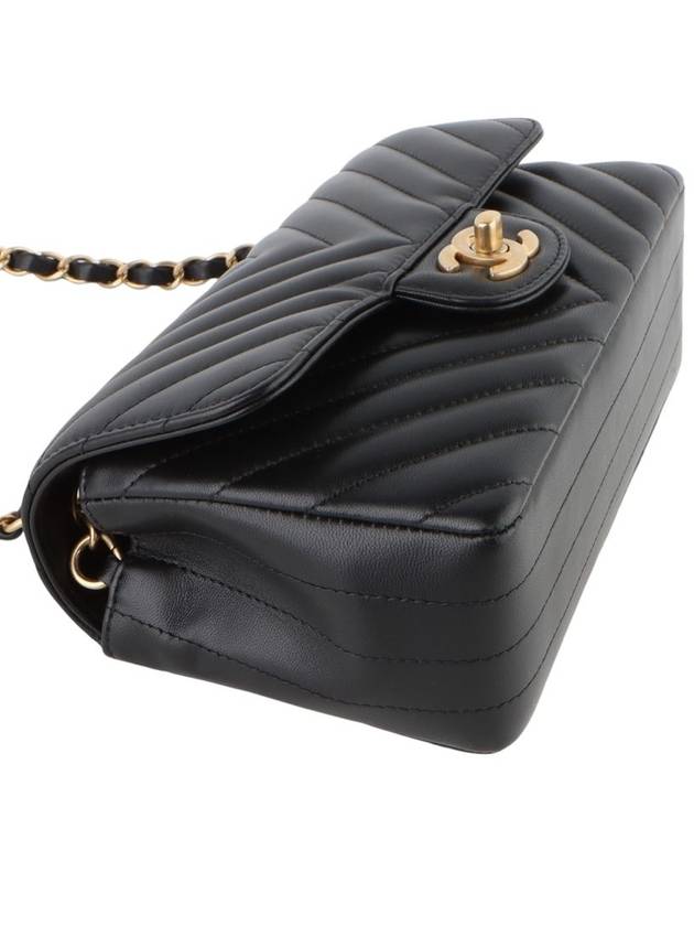 A69900 Classic Chevron Lambskin New Mini Chain Cross Bag Department Store Invoice 33423Y - CHANEL - BALAAN 5