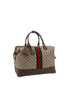 GG Supreme Web Band Duffel Bag Beige - GUCCI - BALAAN 4