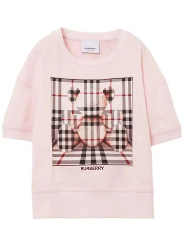 Kids Thomas Bear Pink Short Sleeve T Shirt 8069415 Outlet Italy - BURBERRY - BALAAN 1