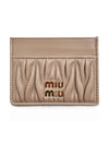 Materasse Nappa Leather Card Wallet Sand Beige - MIU MIU - BALAAN 2