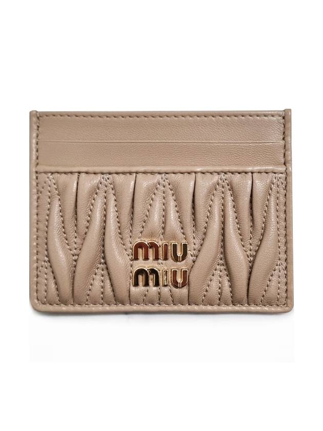 Materasse Nappa Leather Card Wallet Sand Beige - MIU MIU - BALAAN 2