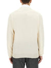 ORB Logo V-Neck Cardigan Cream - VIVIENNE WESTWOOD - BALAAN 4