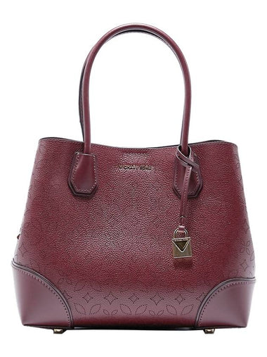 Mercer Gallery Medium Center Zip Tote Bag 30H8GZ5T6T OXBLOOD - MICHAEL KORS - BALAAN 1