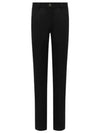 Stretch Drill Five-Pocket Cotton Jeans Black - PRADA - BALAAN 2