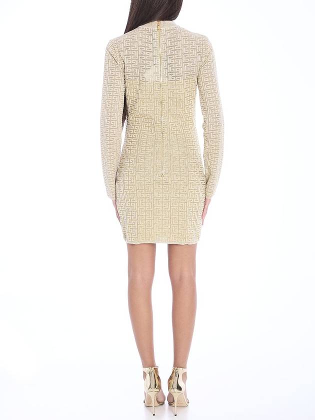 PB Labyrinth monogram dress - BALMAIN - BALAAN 4