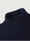 Made In Italy Roll neck Honeycomb Wool Blend Sweater F SNIT56 NA - PANICALE - BALAAN 4