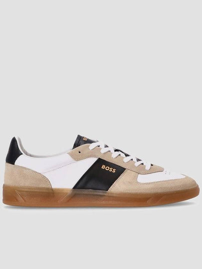 Logo Embossing Lace-Up Low Top Sneakers - HUGO BOSS - BALAAN 2