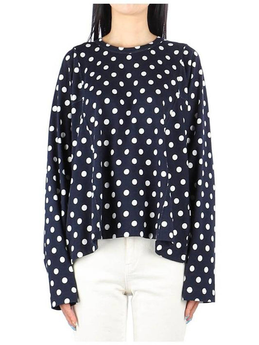 Women's Long Sleeve T-Shirt Navy - COMME DES GARCONS - BALAAN 2